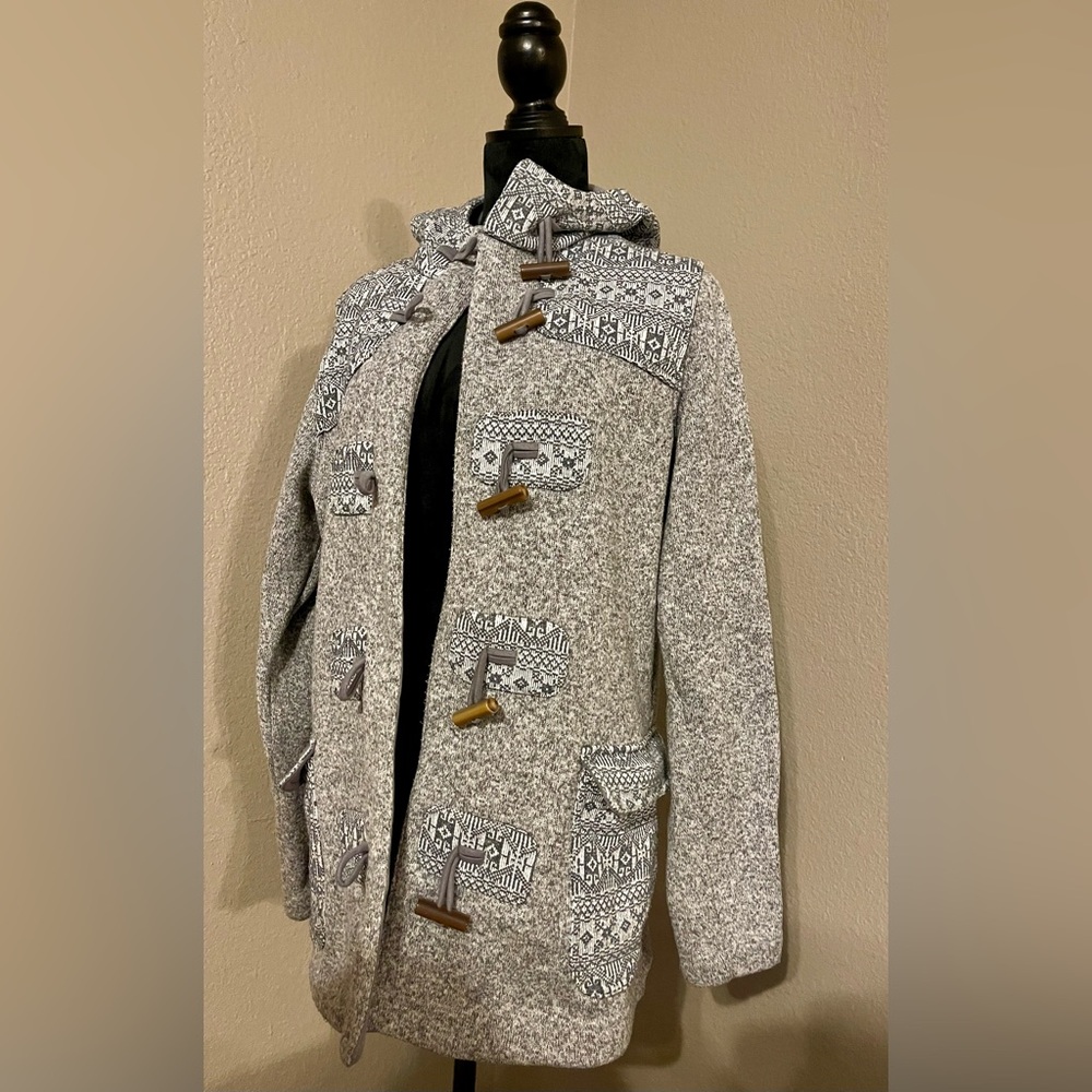 Patagonia Gray Patterned Toggle Jacket - image 4